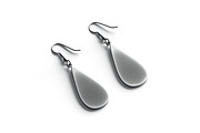 Black Drop Earring Jewelry 3D Model, an Object 3D Model by rebrandy (Thumbnail 9 of 9)