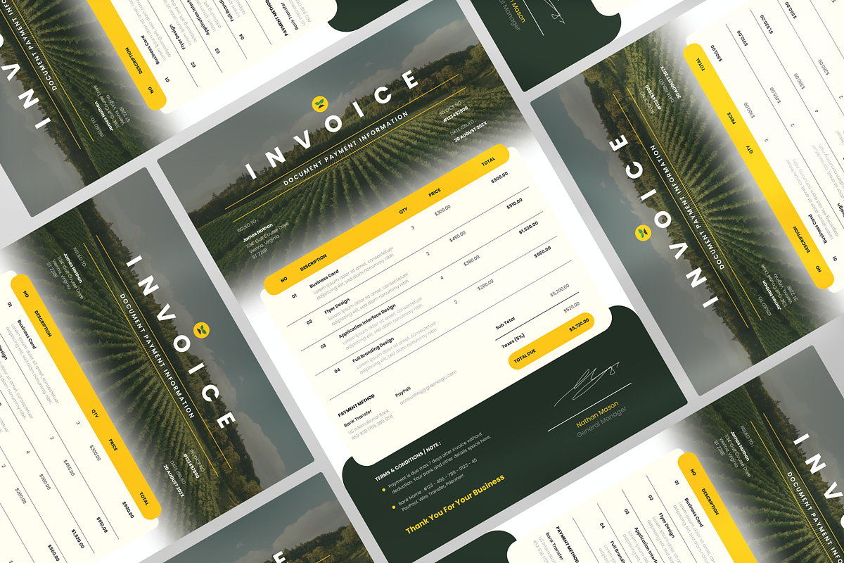 Agriculture Invoice, a Stationery Template by Annora Studio (Photo 3 of 5)