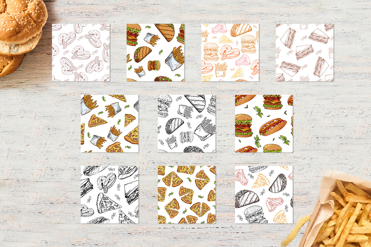 Fast Food-clipart+menu, a Food Illustration by Astarte_design (Photo 5 of 7)