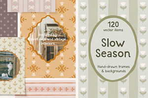 Slow Season - Cottagecore Frames, an Object Graphic by ArtFM