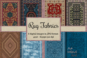 8 Rug Fabric Textures, Traditional