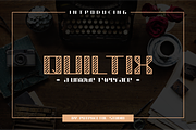 Quiltix Typeface, a Font by PutraCetol Studio (Thumbnail 1 of 9)