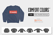 Comfort Colors 1566 Mockups, a Hoody Mockup by Photific (Thumbnail 1 of 6)