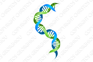 DNA Double Helix Gene Genetic, an Illustration by Christos Georghiou
