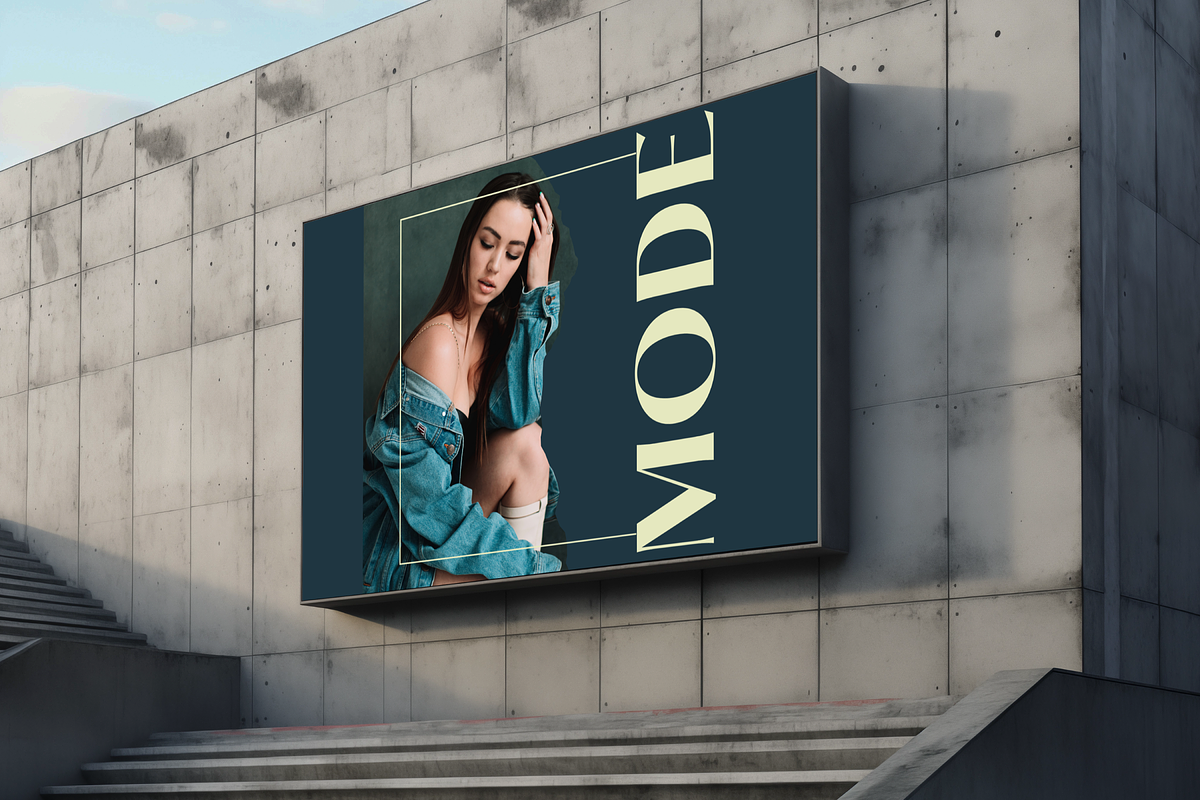 Stairs Billboard Mockup Template, an Advertising Mockup by GearShift (Photo 3 of 4)