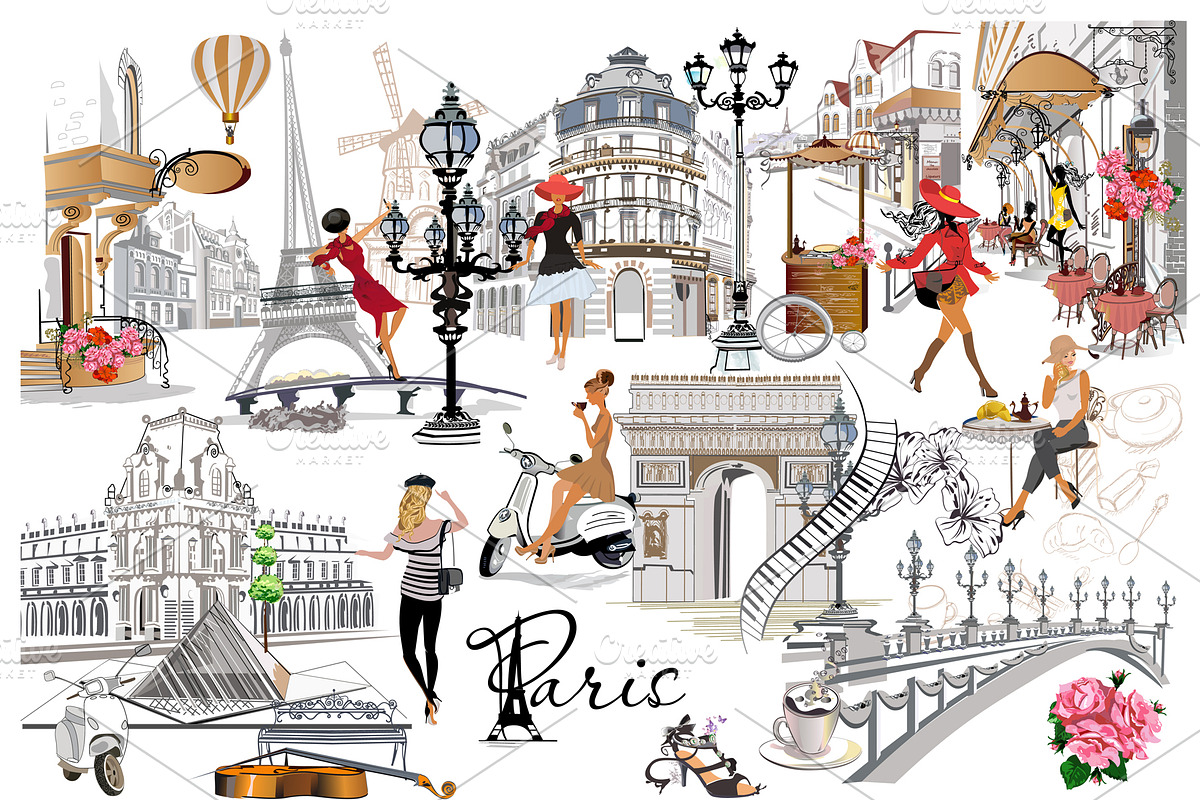 Set of Paris illustrations!, an Illustration by Laifalight (Photo 4 of 9)