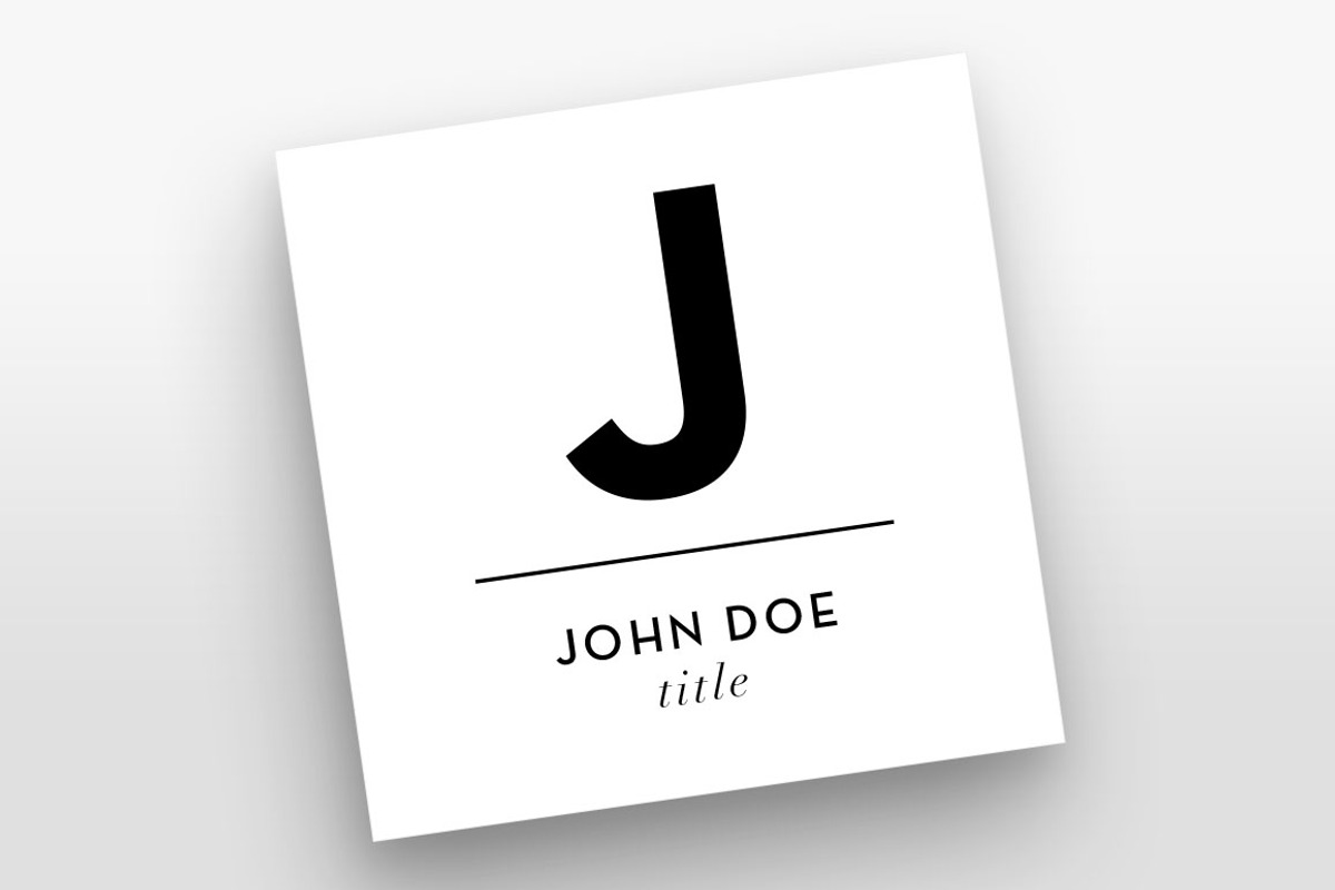The Small Initial - Business Card, a Business Card Template by xxDeadPixels (Photo 2 of 5)