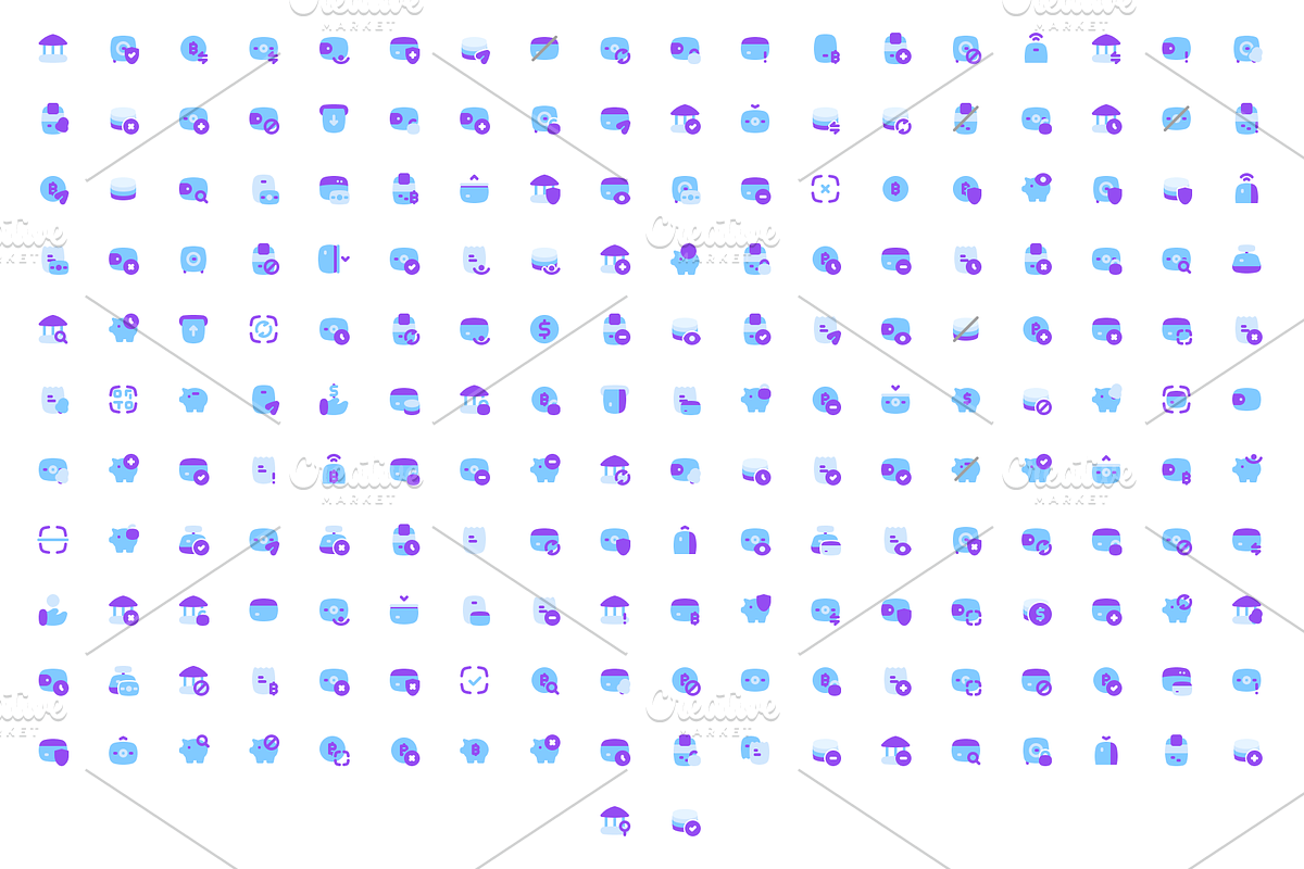 5 Style Set of 1000 Finance Icons, a Duotone Icon by Directico Design Kit (Photo 6 of 8)