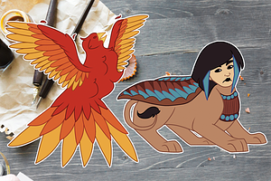 16 Mythical Creatures Clip Art