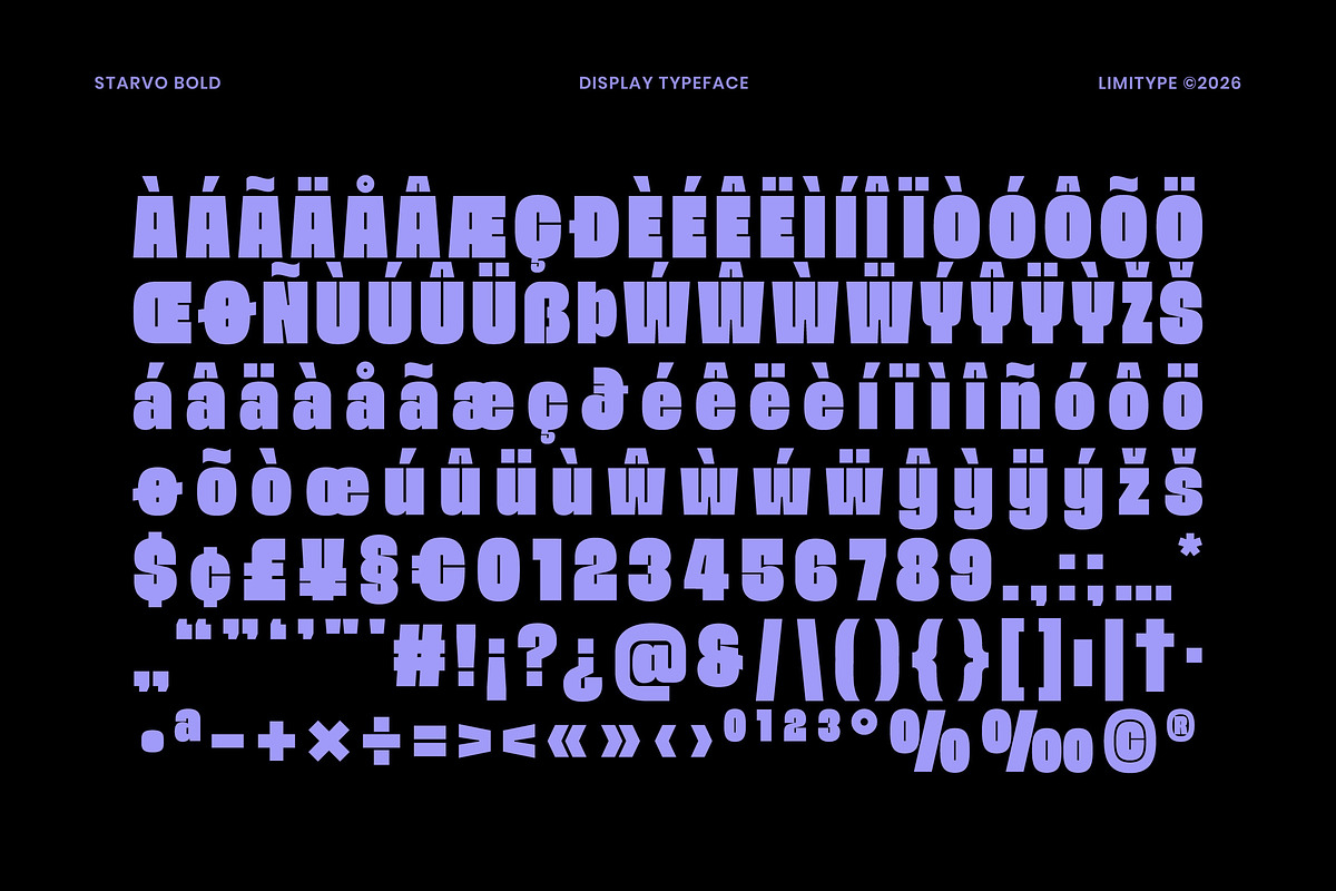 Starvo - Bold Condensed Font, a Sans Serif Font by limitype (Photo 9 of 10)