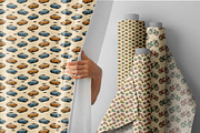 Mid-Century Retro Vehicles Patterns, a Pattern Graphic by one-touch (Thumbnail 2 of 17)