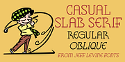 Casual Slab Serif JNL, a Slab Serif Font by Jeff Levine Fonts (Thumbnail 1 of 5)