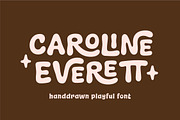 Caroline Everett - Handdrawn Font, a Handwritten Font by Grezline Studio (Thumbnail 1 of 10)