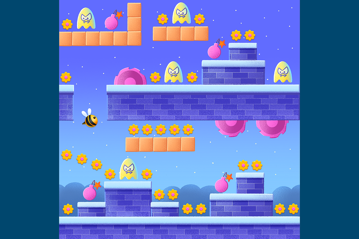 Game UI pack, Bee, an Object Graphic by KartInnka (Photo 18 of 28)