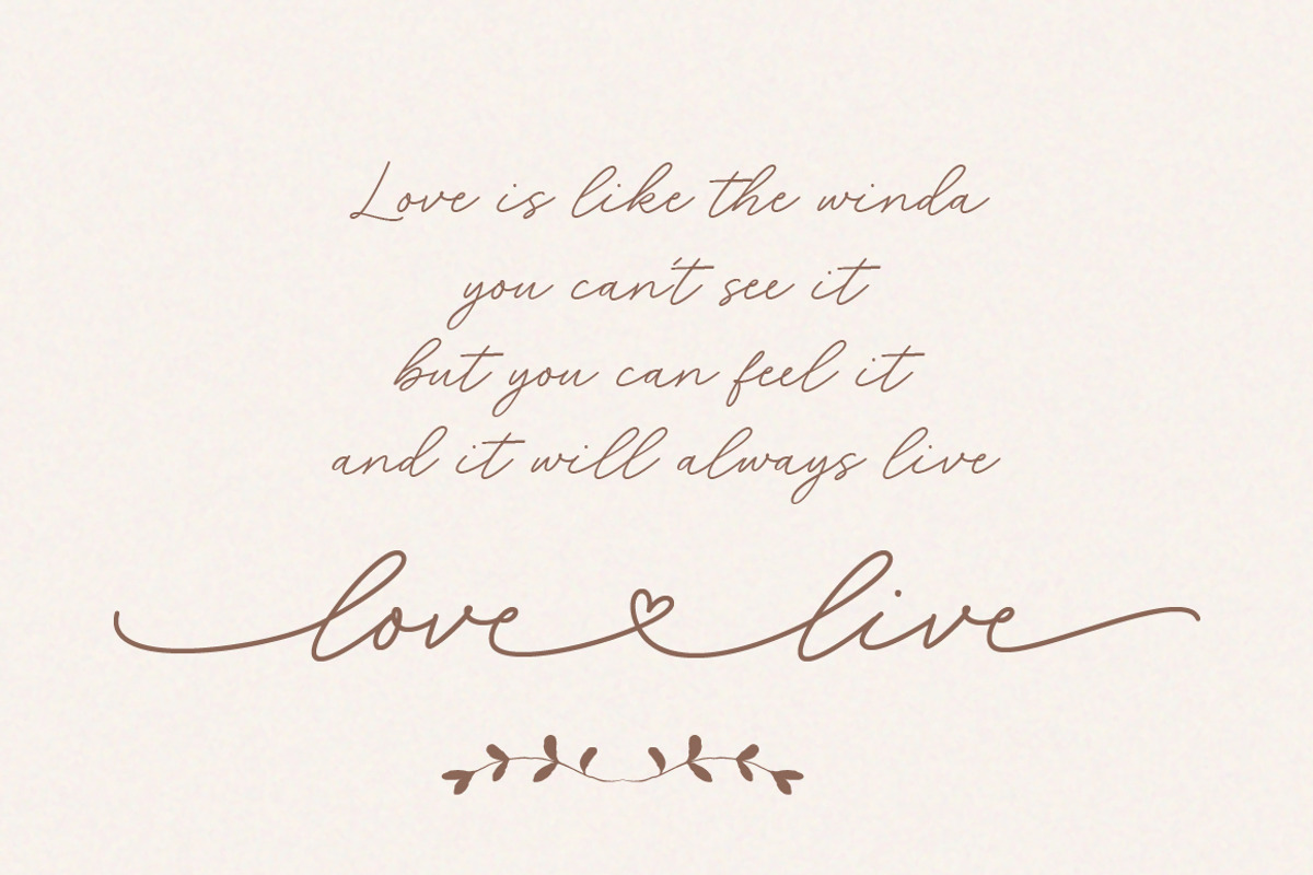 Homestone - Heart Swash Script Font, a Script Font by Typebae (Photo 5 of 12)