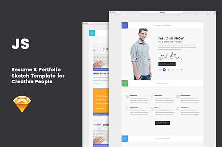 JS - Minimal Resume Template