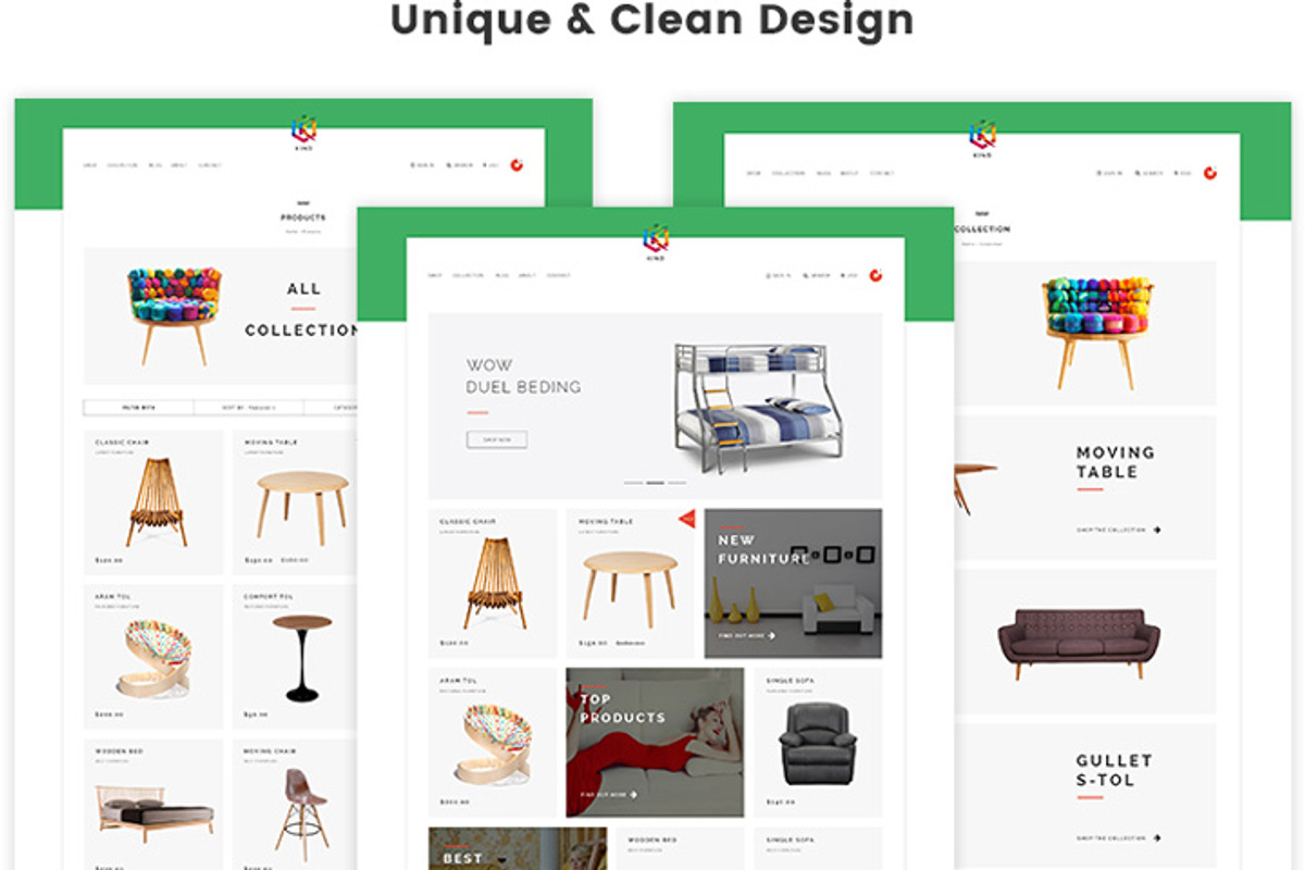 Kind - Furniture HTML Template, a Shopify Template by ThemeTidy Shopify Agency (Photo 2 of 2)