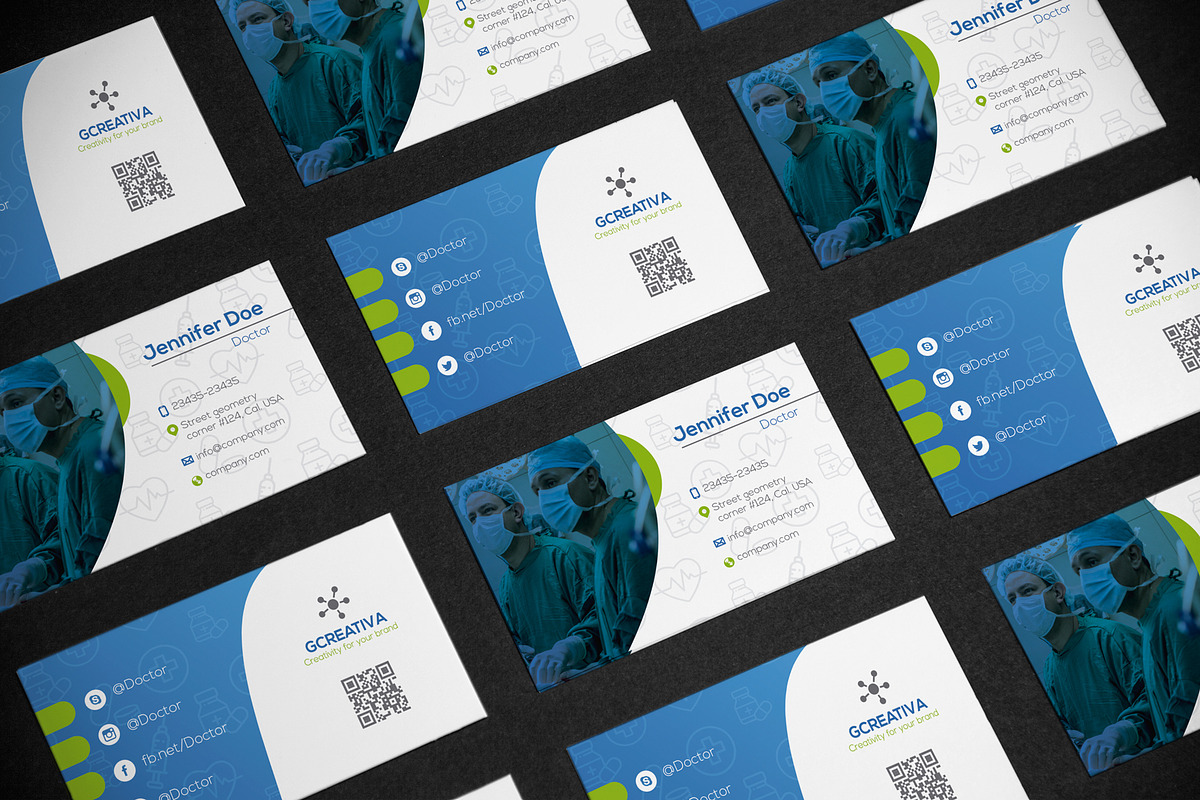Business Card Medical, a Business Card Template by DesignsStore (Photo 3 of 3)