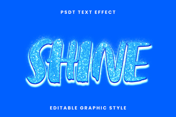 Glitter Spark 3D Text Effect preview 2