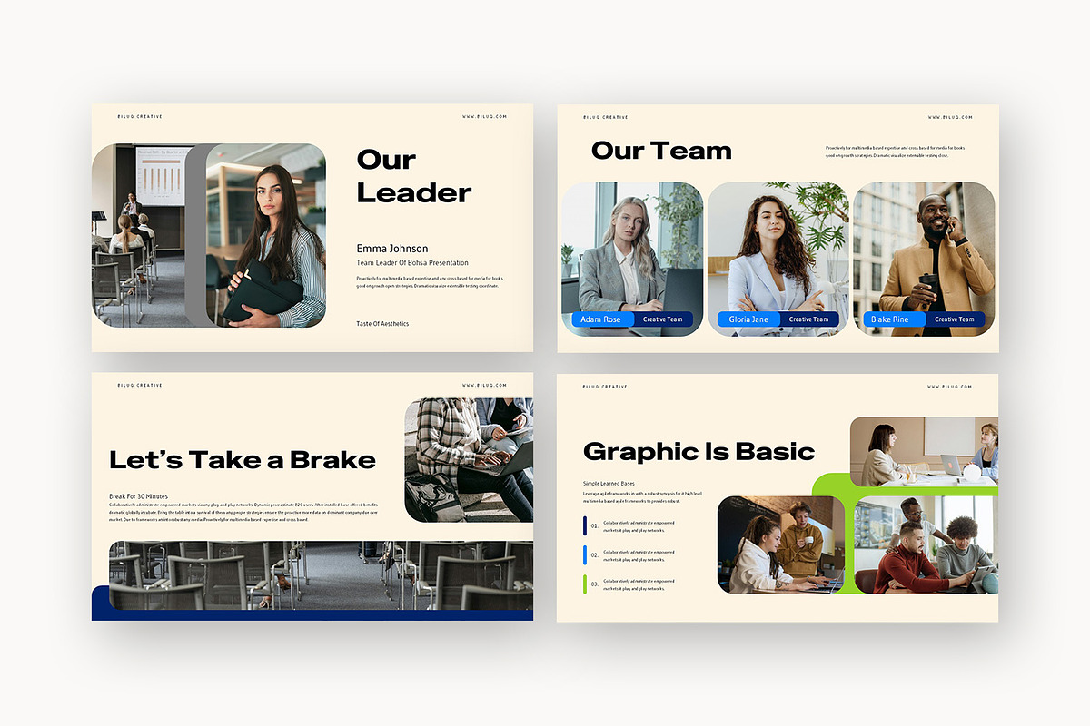 Biluq : Creative Biz Google Slides, a Presentation Template by Punkl Camp (Photo 8 of 16)