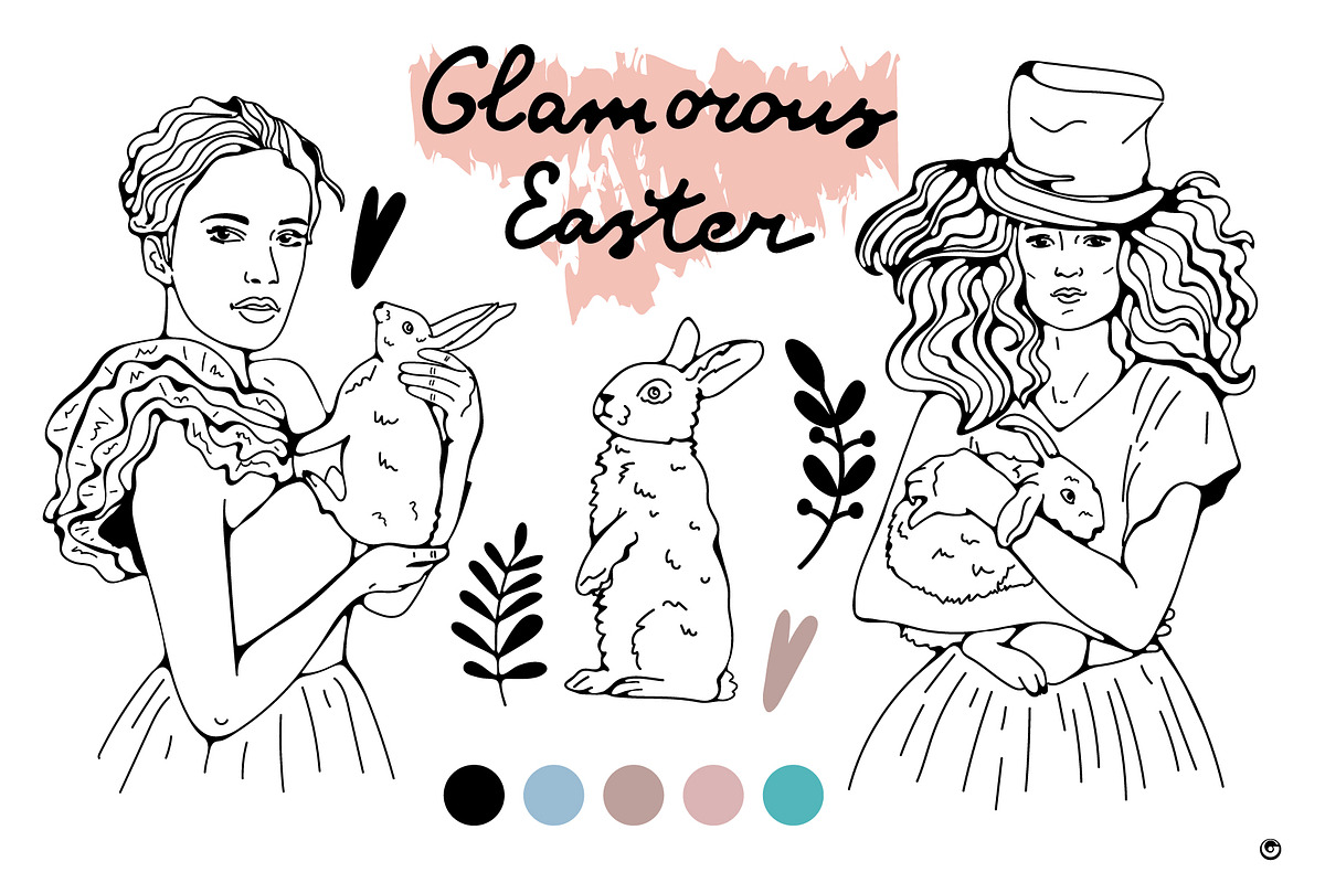 Glamorous Easter, a Person Illustration by Olillia (Photo 1 of 4)