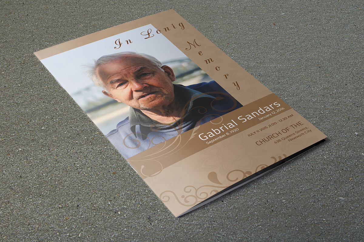 Funeral Program Template-V439, a Brochure Template by Template Shop (Photo 1 of 4)