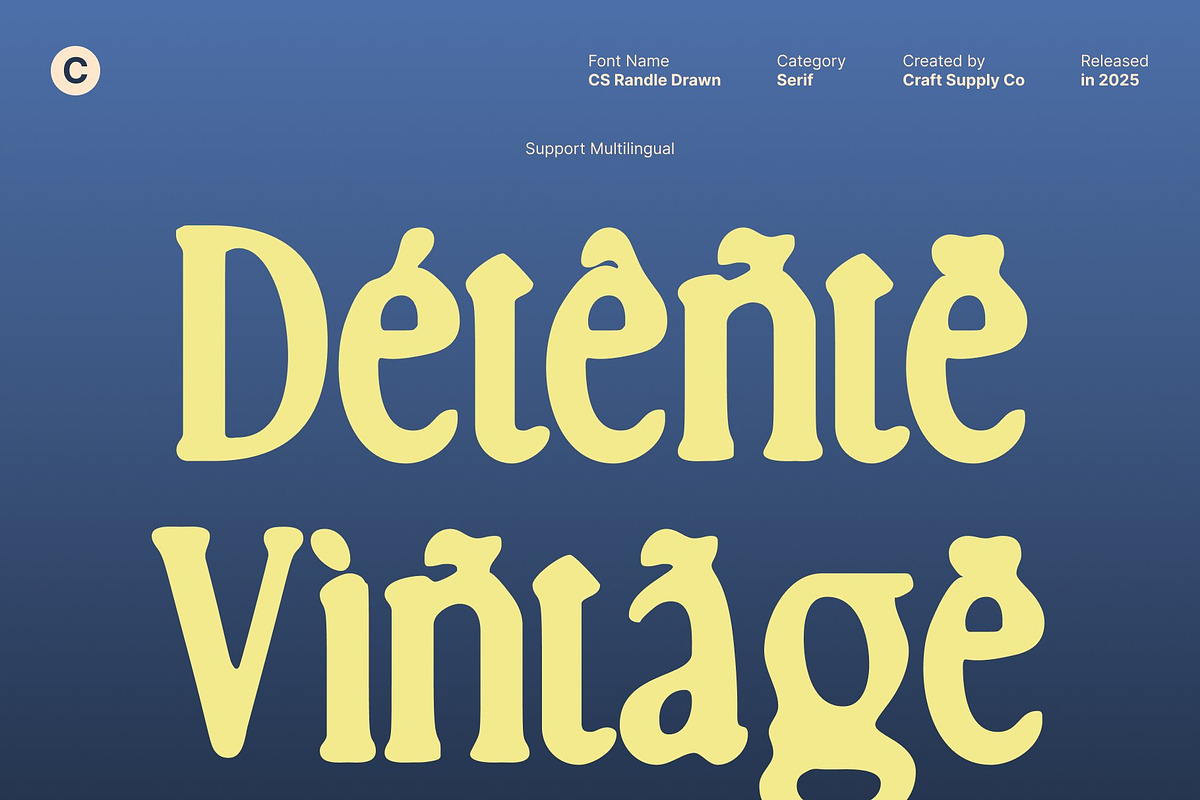CS Randle Drawn, a Serif Font by Craft Supply Co. (Photo 6 of 8)