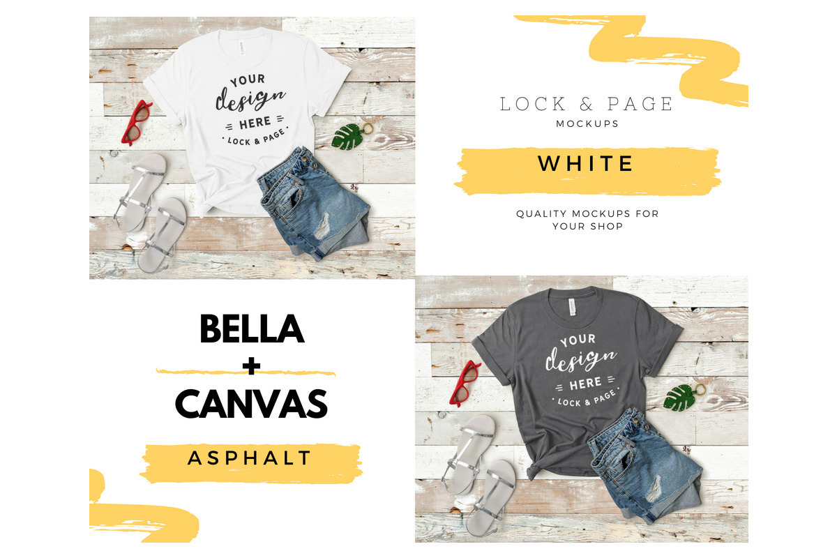 Bella Canvas 3001 Mega Bundle Mockup, a Shirt Mockup by lock and page (Photo 30 of 84)