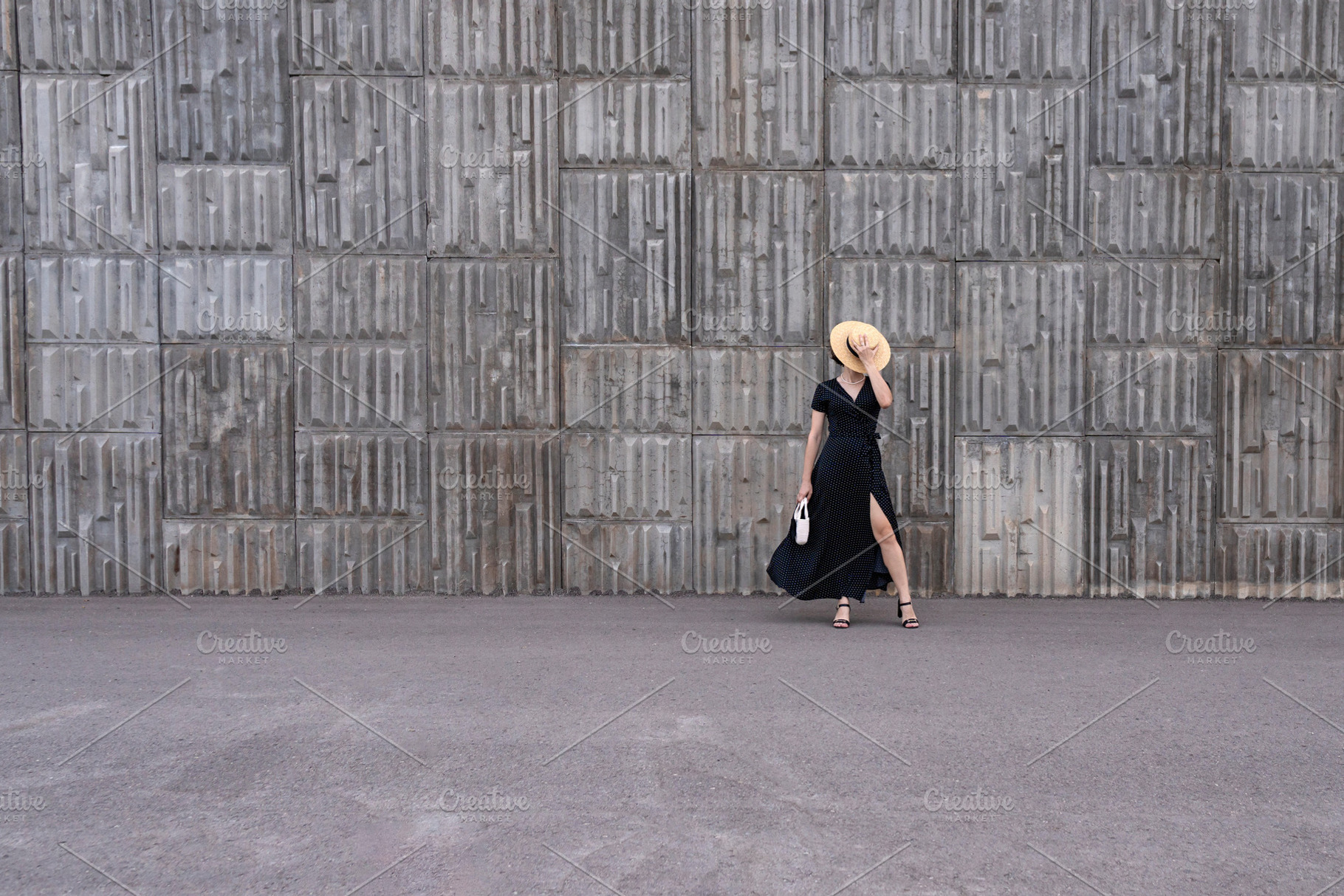 Woman in black polka-dot dress, a Person Photo by Elena Vagengeim