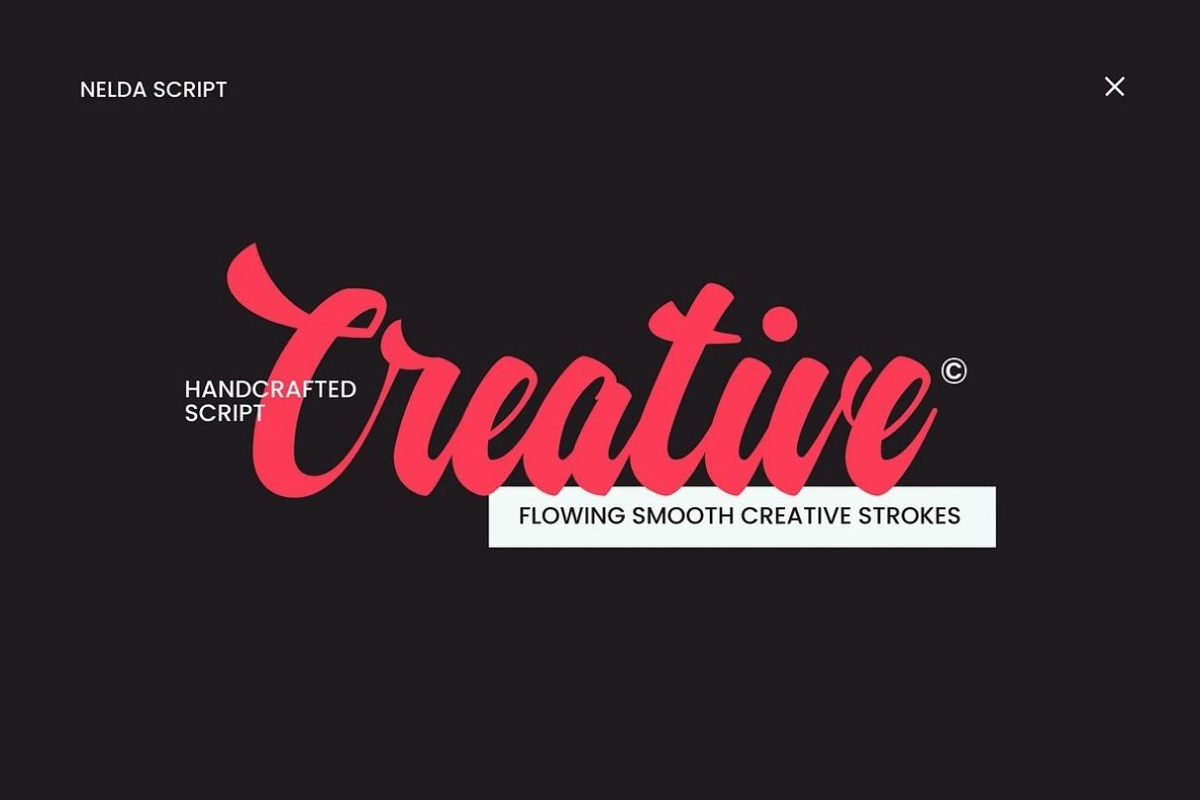 Nelda Logotype, a Script Font by ShowUp! Studio (Photo 6 of 12)
