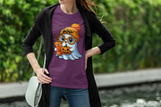 Cute Halloween Ghost Digital Shirt, a Graphic by Vector Portal (Thumbnail 2 of 4)