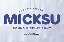 Micksu - Round Display Font