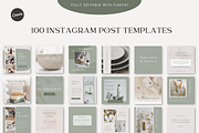 100 Instagram Design Templates, a Social Media Template by Gebers Marketing & Design (Thumbnail 2 of 6)