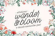 Wander and Bloom Script Font, a Handwritten Font by Lollipop Hand Drawn (Thumbnail 1 of 5)
