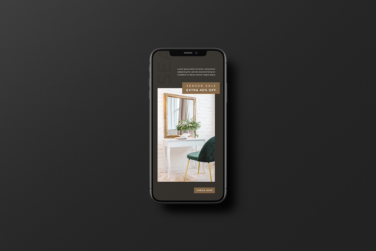Black Phone Mockup, an iPhone Mockup by Mockup Supper (Photo 2 of 15)