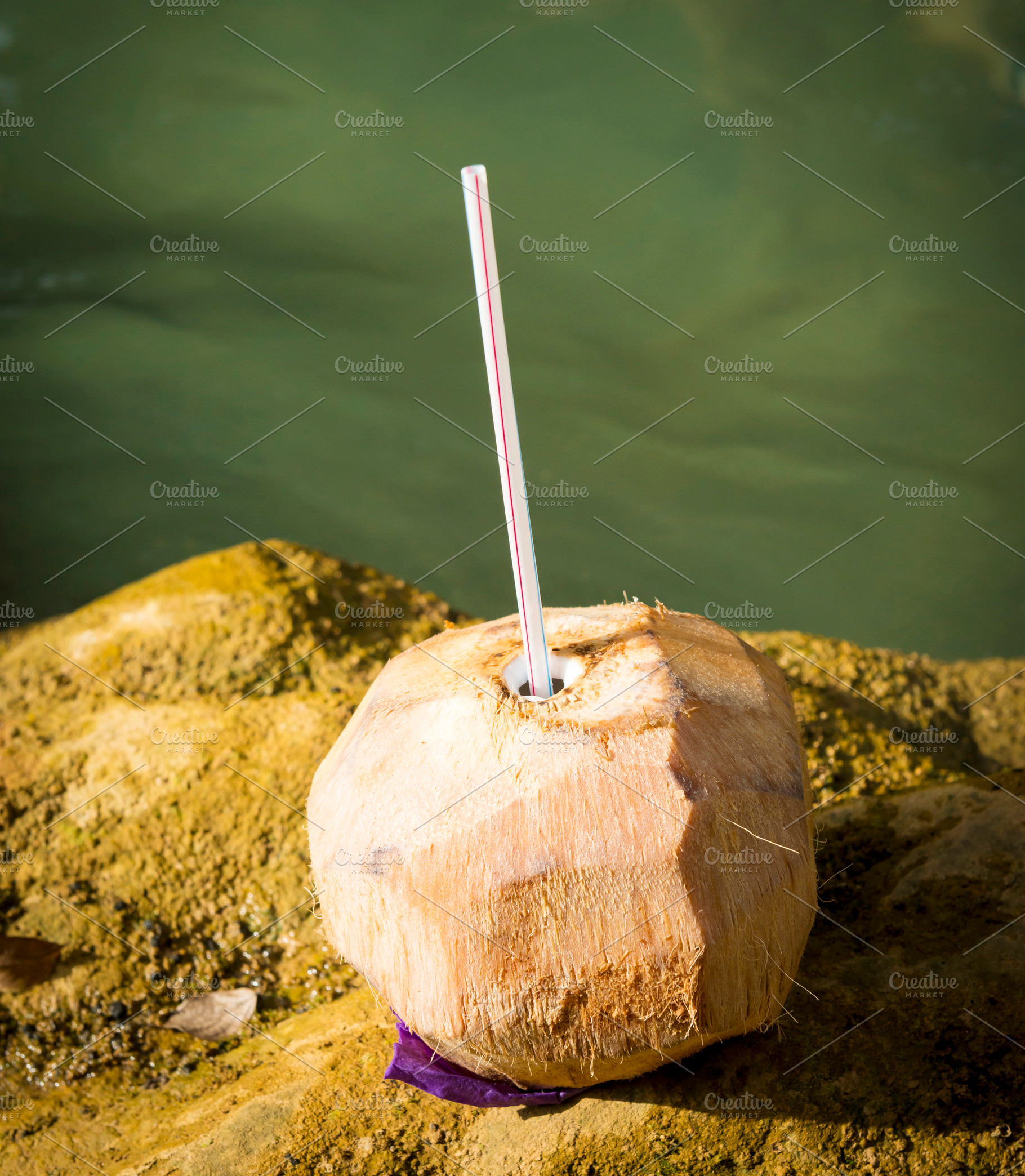 Fresh Coconut Drink, a Food & Drink Photo by THP Creative