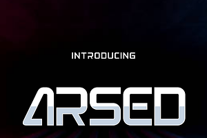 Arsed, a Sans Serif Font by lelevien