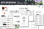 Keto Diet Planner, a Stationery Template by design_hut (Thumbnail 1 of 2)