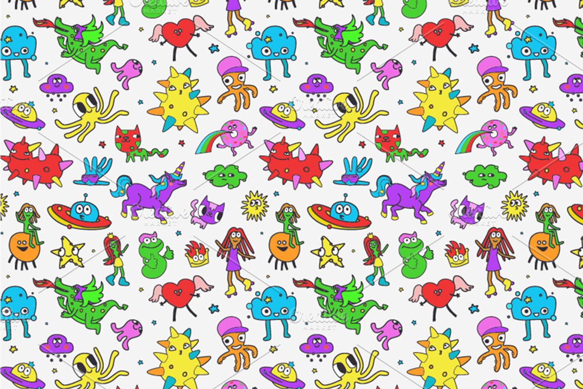 Cartoon Doodles, a Decorative Illustration by Alena (Photo 6 of 6)