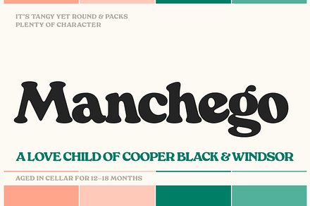 Manchego Retro Serif, a Serif Font by Fenotype