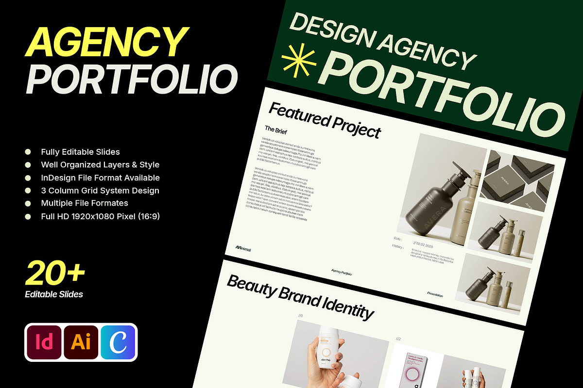 Agency Portfolio Deck Template, a Presentation Template by Templeste (Photo 2 of 6)