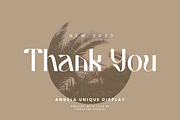 Angela Unique Display, a Font by Creatype Studio (Thumbnail 10 of 10)