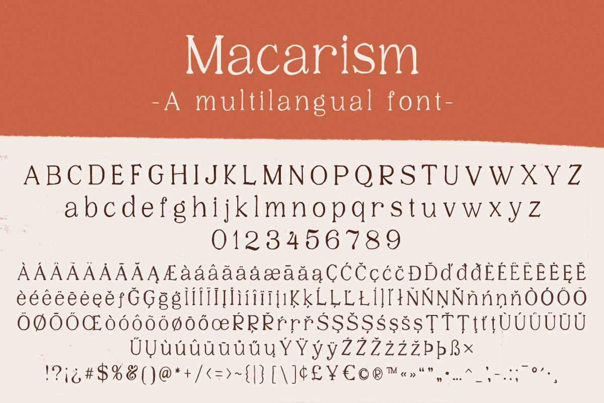 Macarism - A Handmade Serif Font, a Serif Font by Bouchard Designs (Photo 3 of 6)