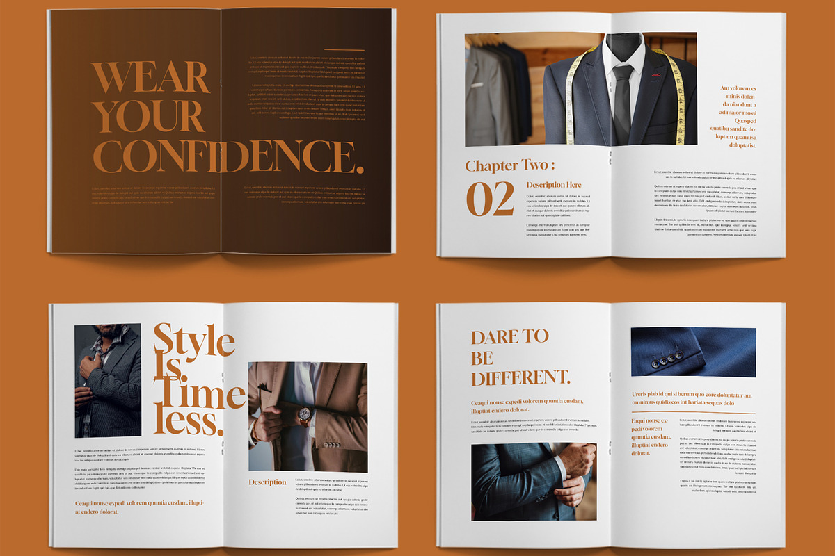 Minimal Magazine Book Layout