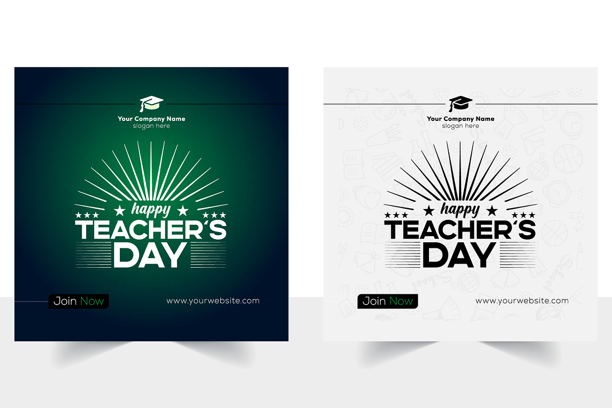 Teacher's Day Post Banner Design, a Social Media Template by Tahnix Creative (Photo 11 of 11)