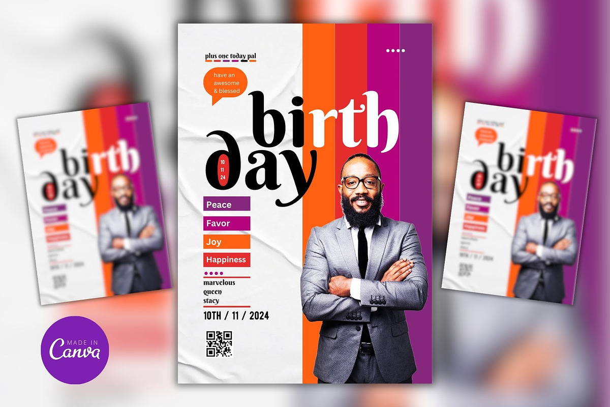 Birthday Party Flyer Template, a Marketing Template by Mishek Munene (Photo 2 of 4)