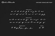 Vintage Signature, a Script Font by Vintage Division (Thumbnail 10 of 10)