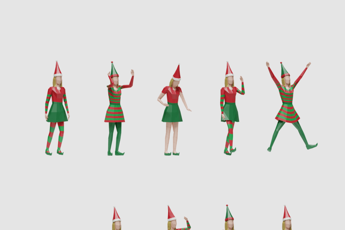 Santa & Helpers, a Characters & Person 3D Model by Studio Ochi (Photo 5 of 13)