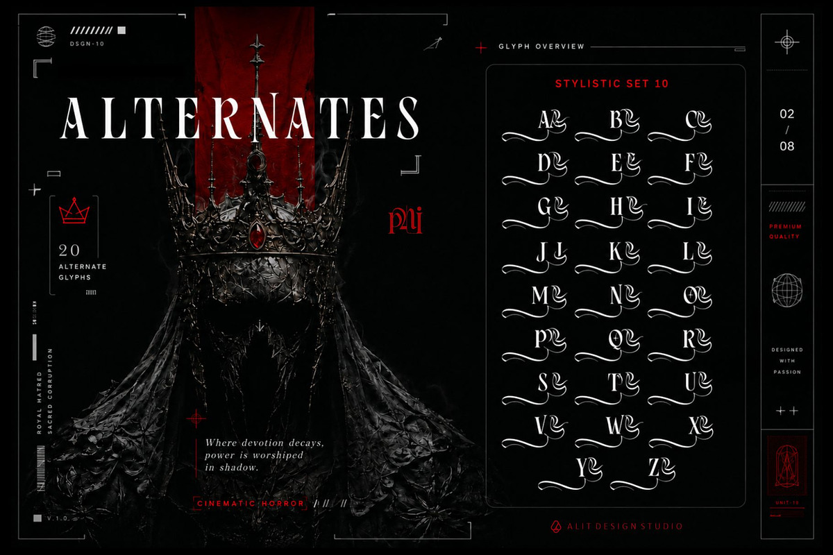 Royal Hatred Typeface, a Blackletter Font by alit design (Photo 15 of 20)