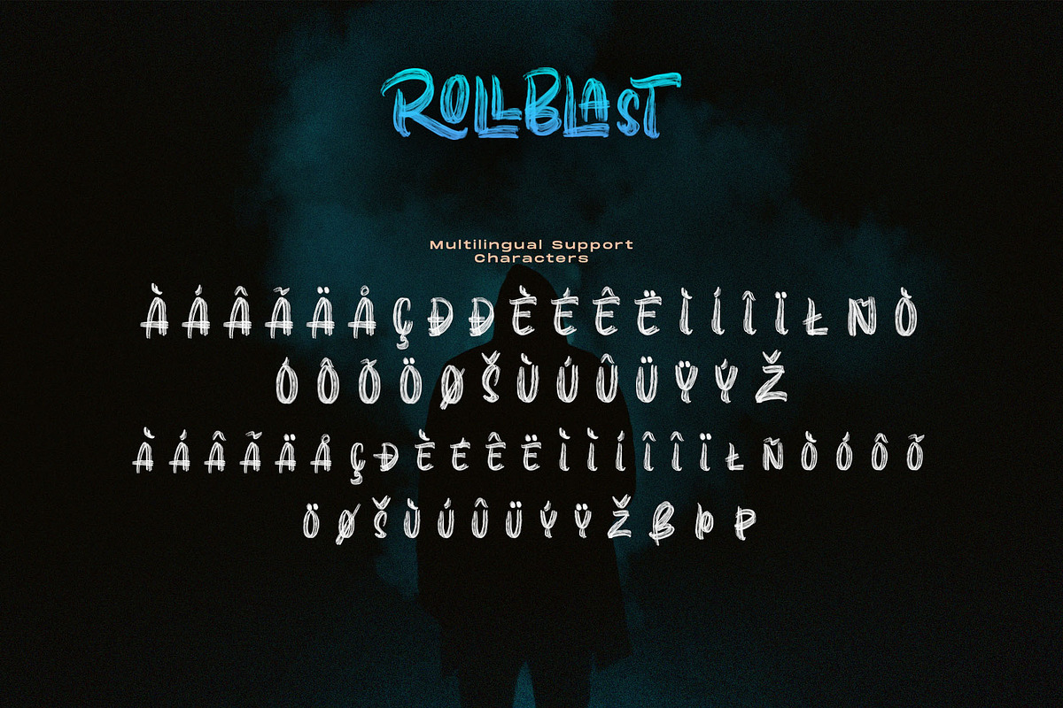 ROLLBLAST - Display Font, a Symbol Font by Masanis (Photo 11 of 11)